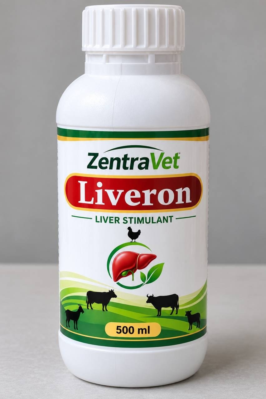 Liveron liver stimulant feed supplement bottle